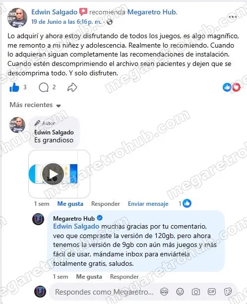 Reseña de Edwin Salgado en Facebook