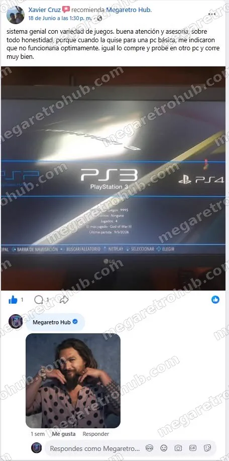 Reseña de Xavier Cruz en Facebook