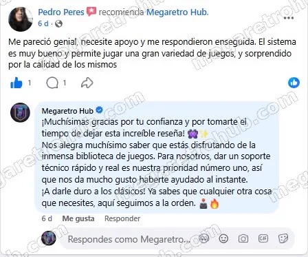 Reseña de Pedro Peres en Facebook