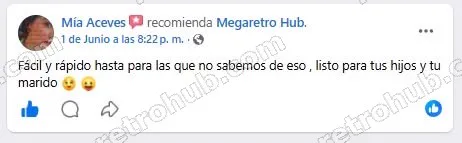Reseña de Mía Aceves en Facebook